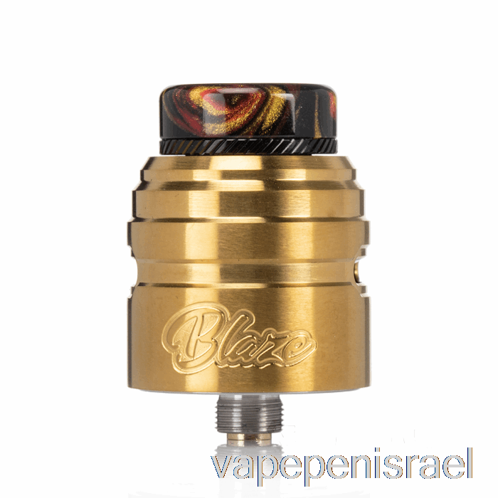 חד פעמי Vape Israel Thunderhead Creations Blaze Solo 24mm Bf Rda Gold